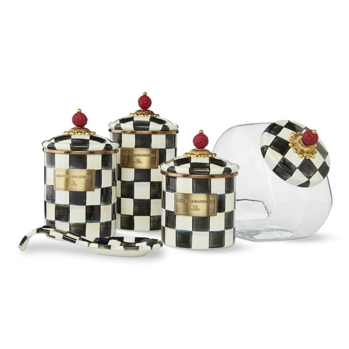Mackenzie-Childs Courtly Check Kitchen Organizer Collection