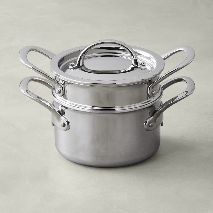 Signature Thermo-Clad Stainless-Steel Double Boiler, 2-Qt.