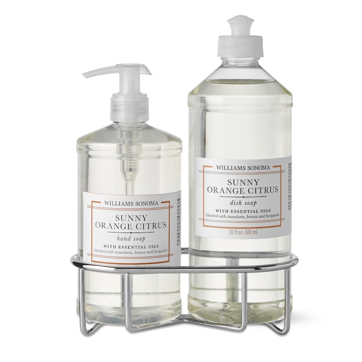 Sunny Orange Citrus Hand Soap & Dish Soap 3-Piece Kitchen Set