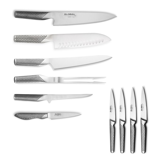 Global Classic Ultimate Prep Knives, Set of 10