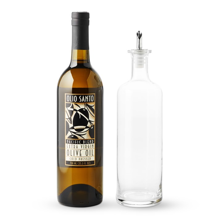 Olio Santo Extra Virgin Olive Oil with Antica Oil Dispenser