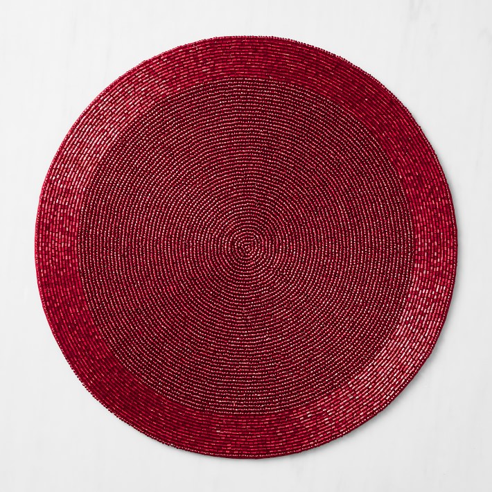 Beaded Round Placemat