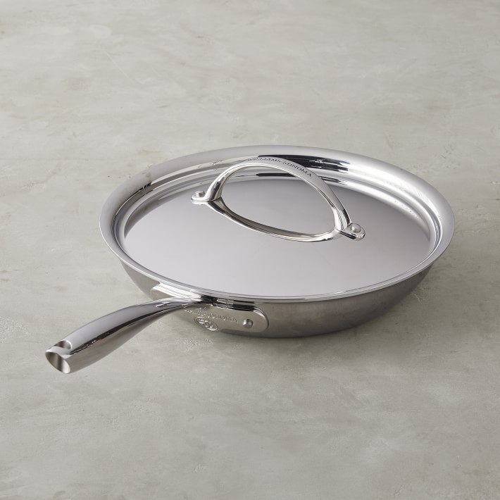 Signature Thermo-Clad Stainless-Steel Nonstick Covered Fry Pan