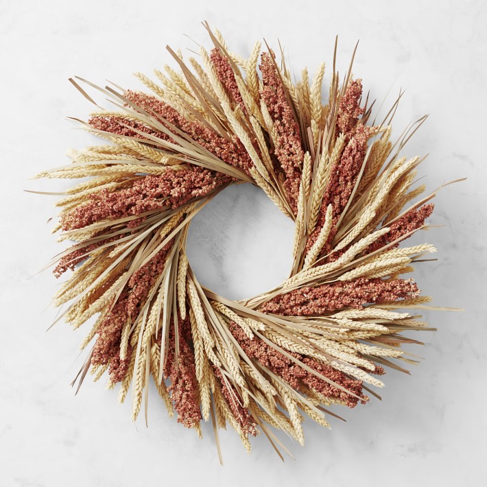 Light Autumn Live Wreath