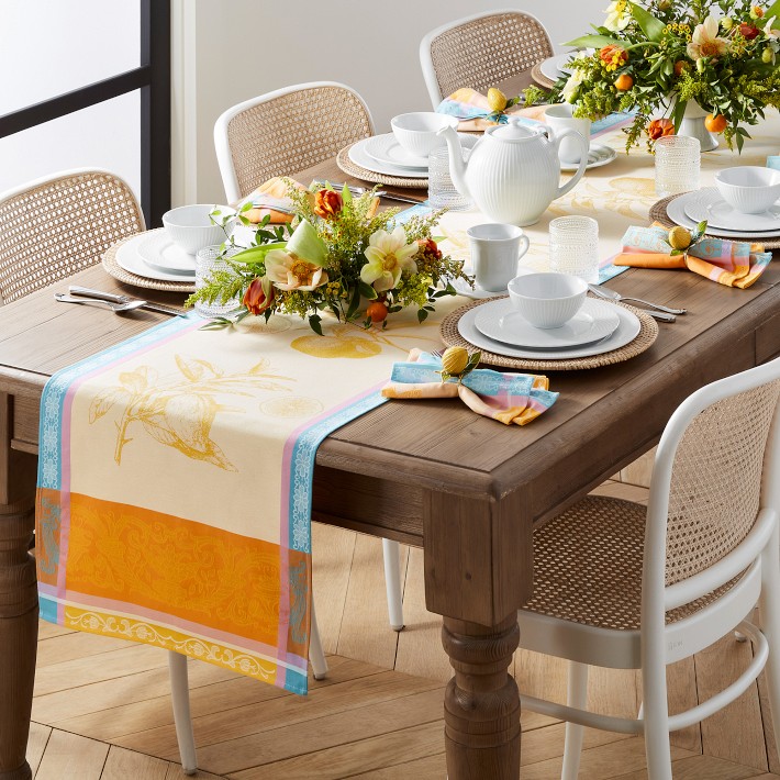 Bright Jacquard Table Runner, Citrus