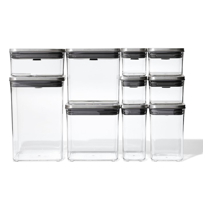 OXO POP 12-Piece Container Set, Steel