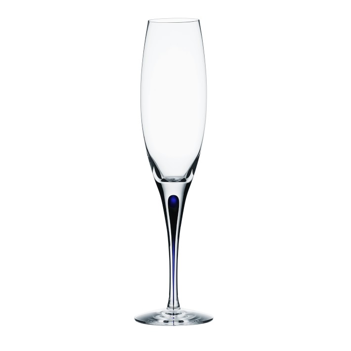 Orrefors Intermezzo Blue Champagne Flute