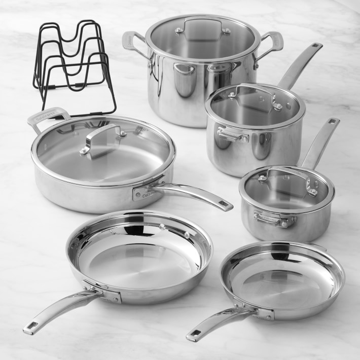 Cuisinart Triply SmartNest Stainless-Steel 11-Piece Cookware Set