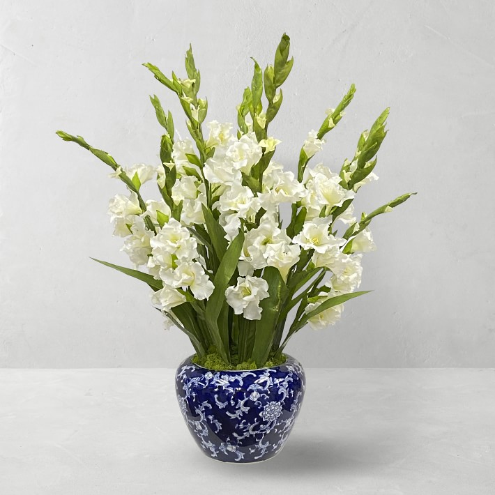 31" Faux Gladiolus in Vase