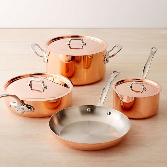 Mauviel Copper Triply M'3 S 7-Piece Cookware Set