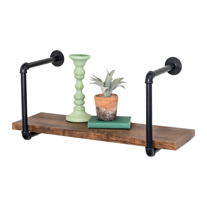 Industrial Pipe Wall Shelf