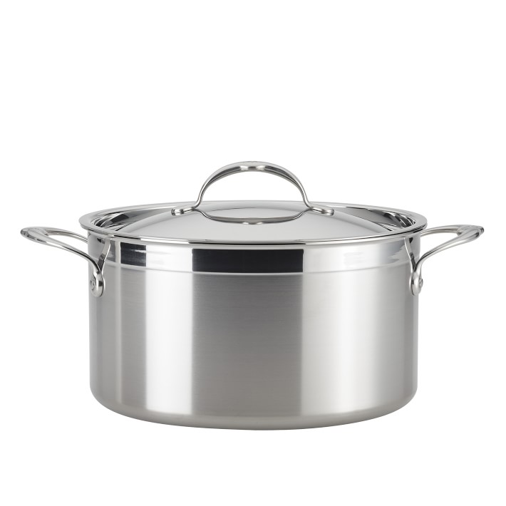 Hestan ProBond Professional Clad Stainless-Steel Stock Pot, 8-Qt.