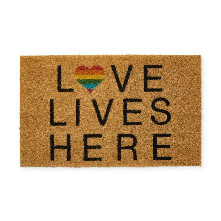 Love Lives Here Doormat