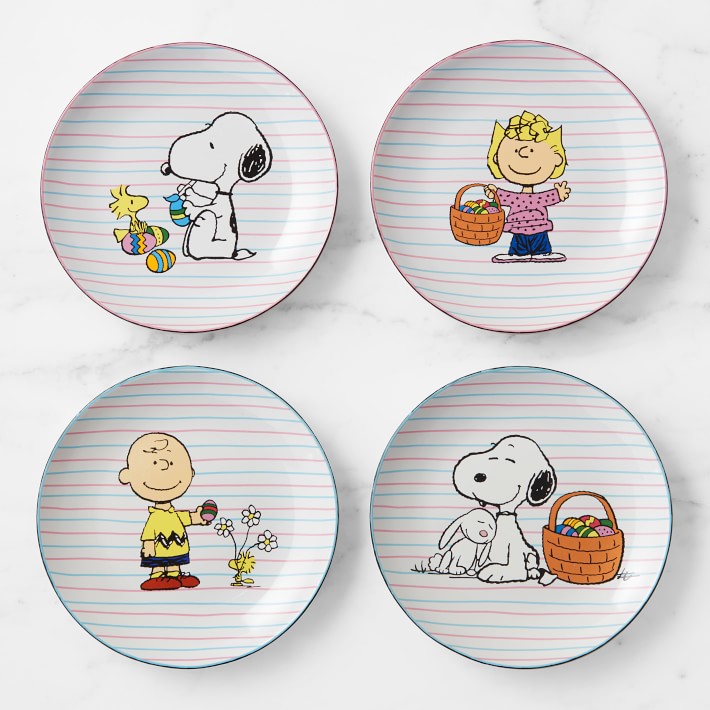 PEANUTS Salad Plates, Set of 4