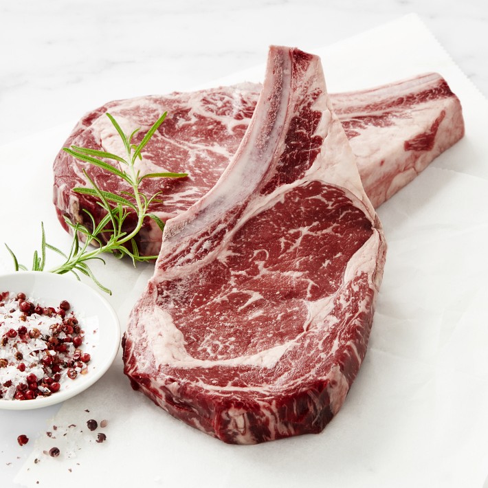 Flannery Beef USDA Prime Bone-in Rib Steak, 21 Day Dry Aged, Set of 2