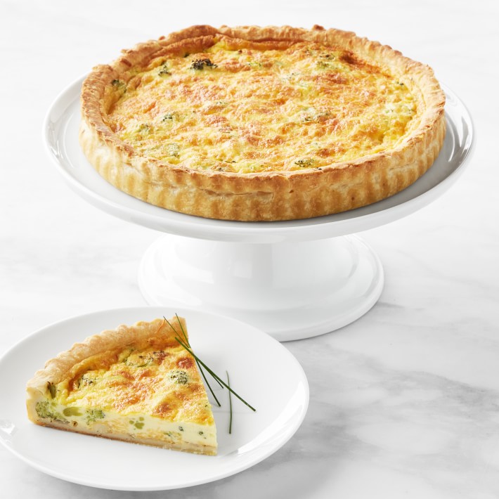 PieconicNY Broccoli, Cheddar & Onion Quiche, 9"