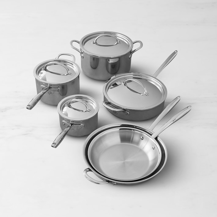 Signature Thermo-Clad Stainless-Steel 10-Piece Cookware Set