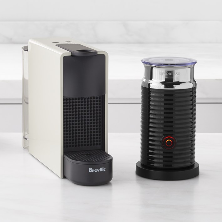 Nespresso Essenza Mini Espresso Machine by Breville with Aeroccino Milk Frother