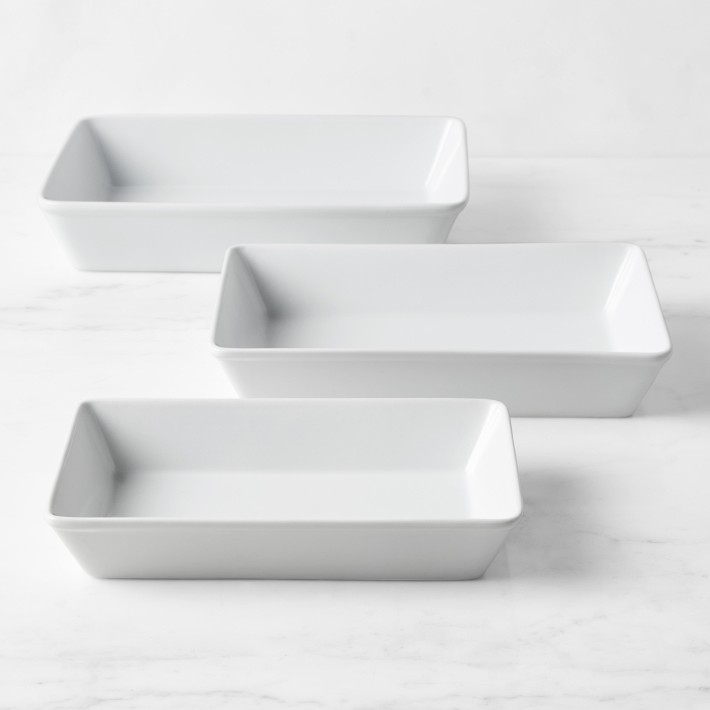Oven-to-Table Rectangular Bakers, Set of 3