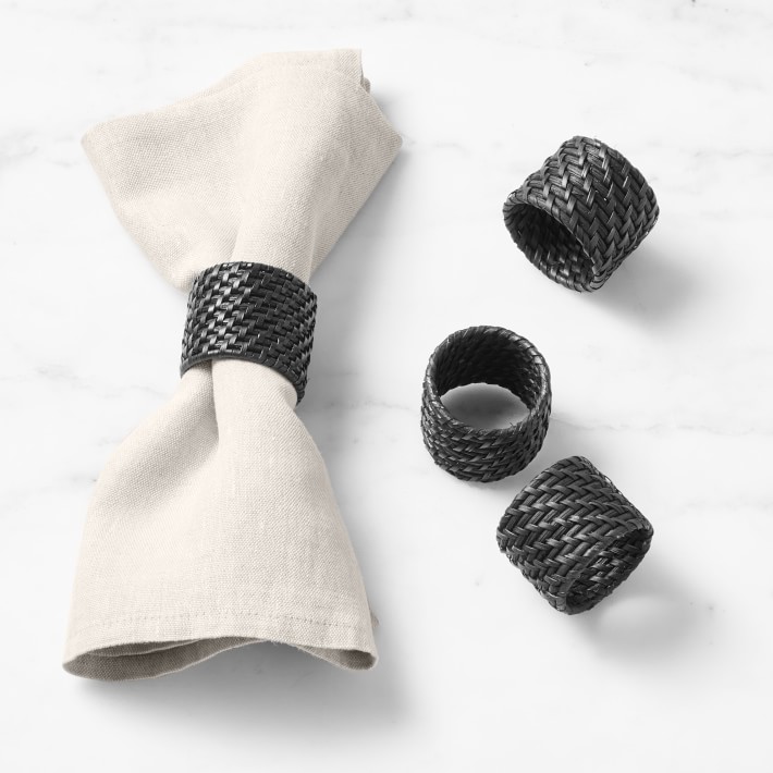 Black Hapao Napkin Rings