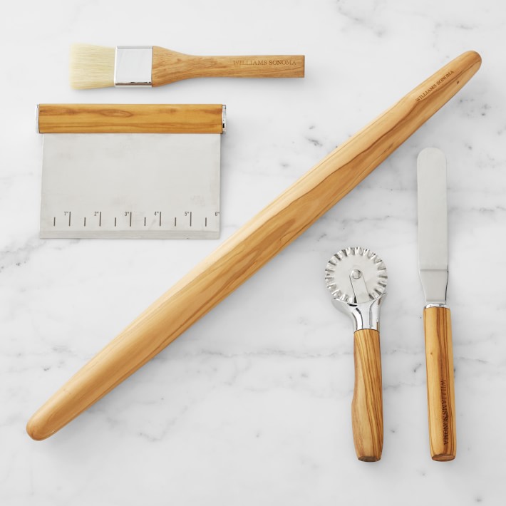 Olivewood Pastry Tool Set with Rolling Pin