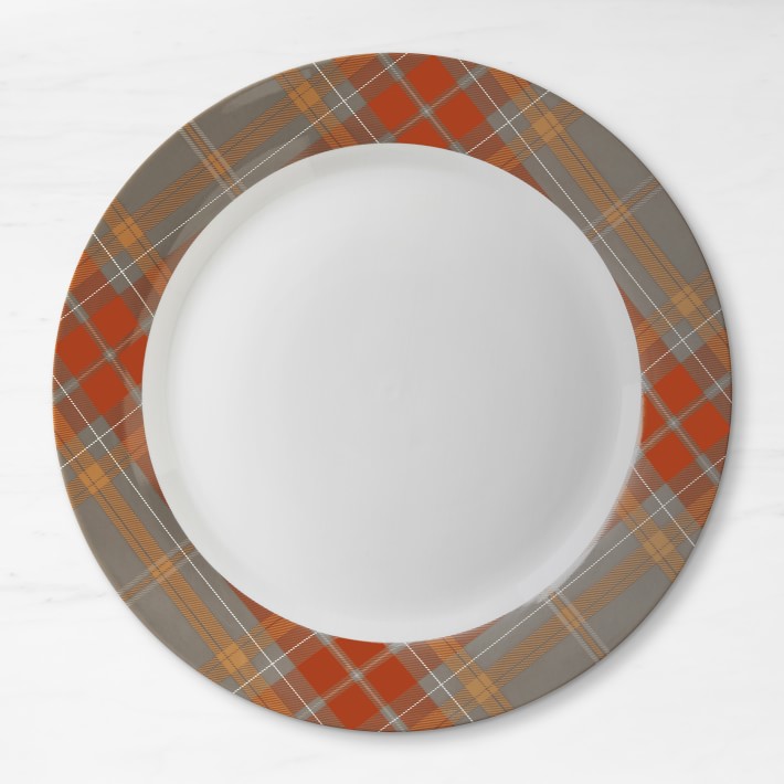 Autumn Plaid Charger Plate
