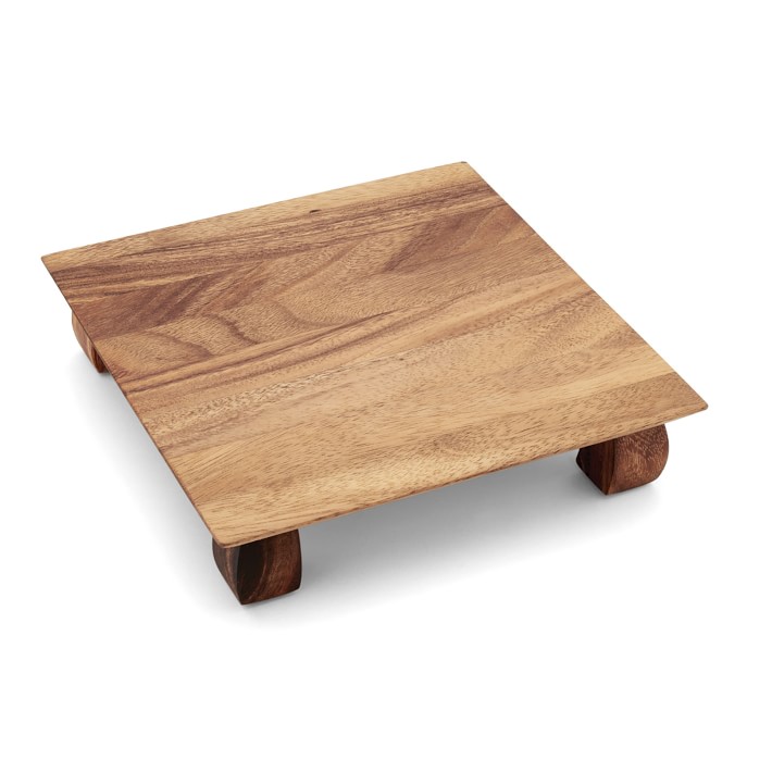 Ironwood Footed Sushi Plate