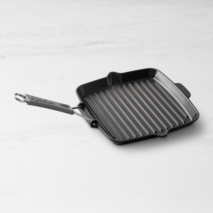 Staub Enameled Cast Iron Folding Grill, Black