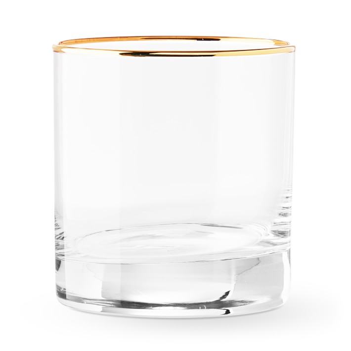 Gold Rim Glassware Collection