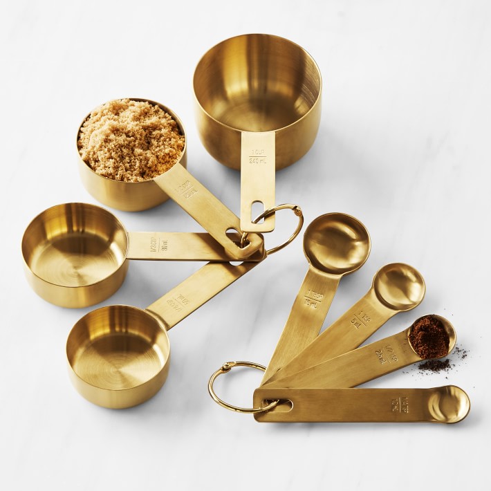 Gold Measuring Cups & Spoons