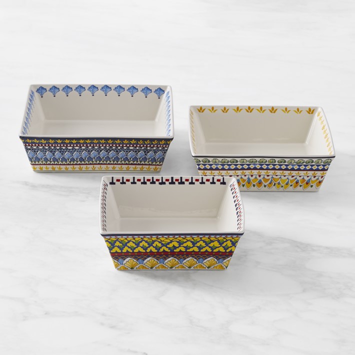 Sicily Stoneware Bakers, Set of 3