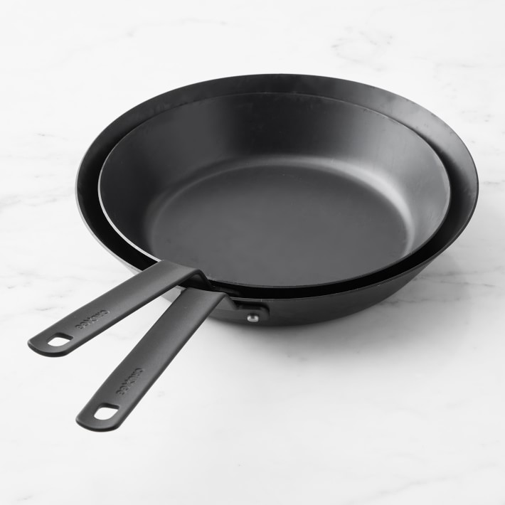 CRUXGG Seasoned Blue Steel Fry Pan Set