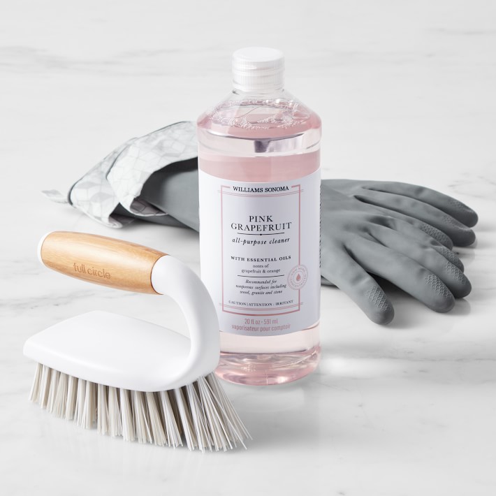 Pink Grapefruit All Purpose Cleaner with Gloves & Full Circle Scrubbing Brush