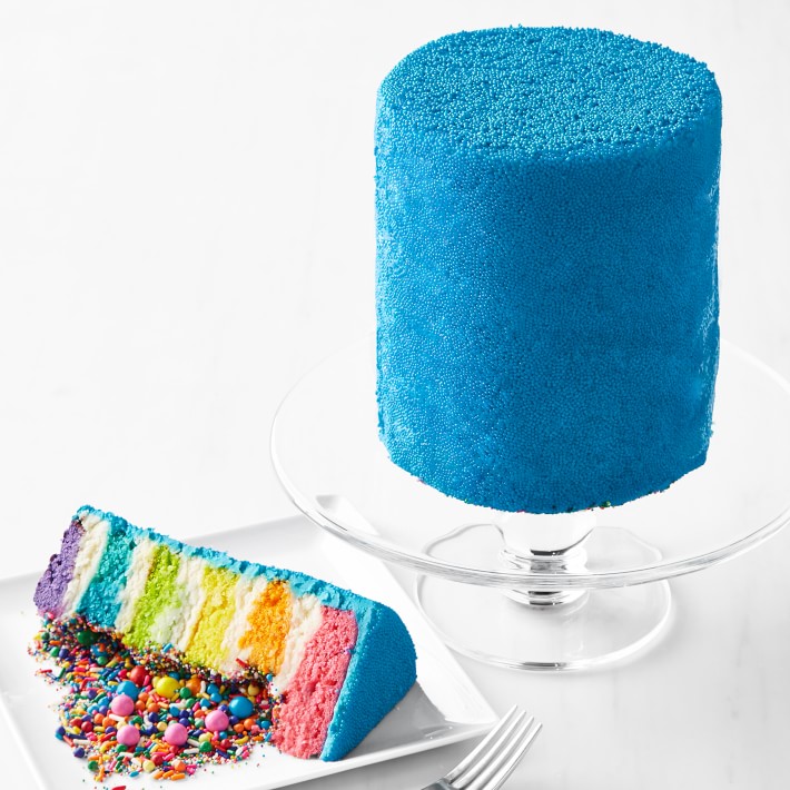 Flour Shop Six-Layer Blue Rainbow Explosion Cake, Serves 15