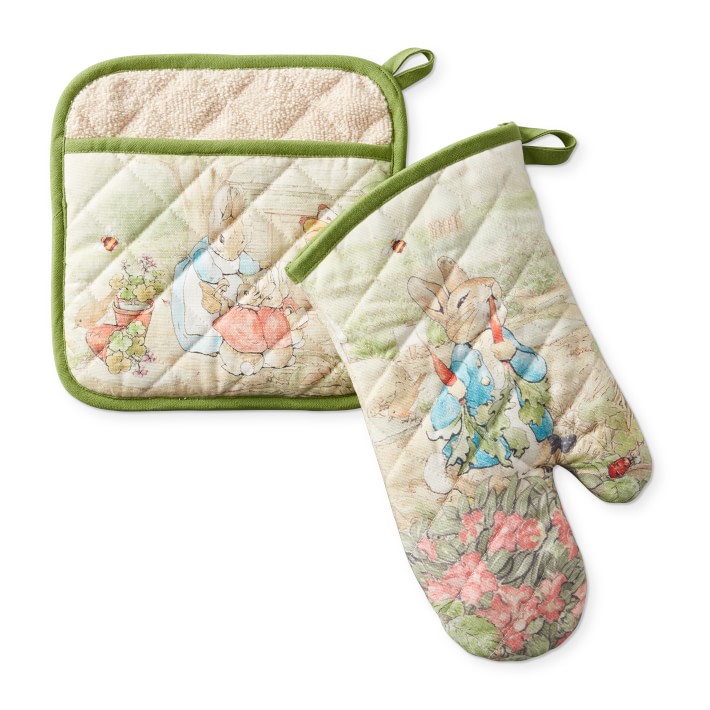 Peter Rabbit Oven Mitt & Potholder Set