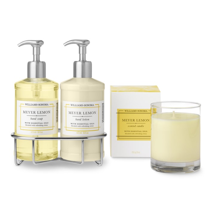 Meyer Lemon Hand Soap & Lotion 4-Piece Set