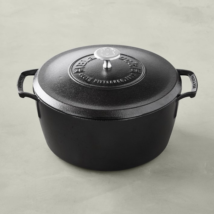 Lodge Blacklock Triple Seasoned Cast Iron Dutch Oven, 5 1\u002F2-Qt.