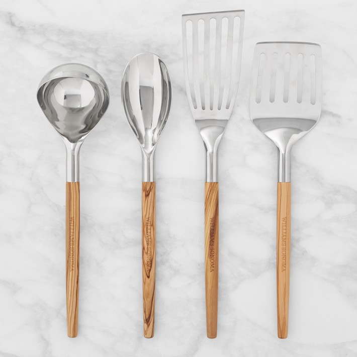 Stainless Steel Olivewood Utensils