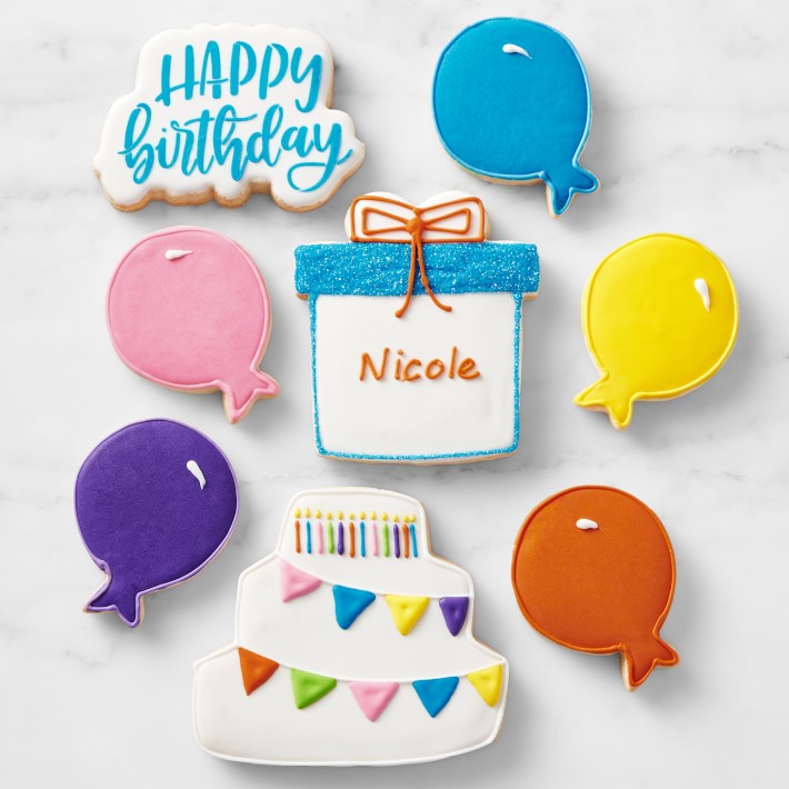 Pottery Barn Dorm x Personalized Birthday Cookies, Set of 8
