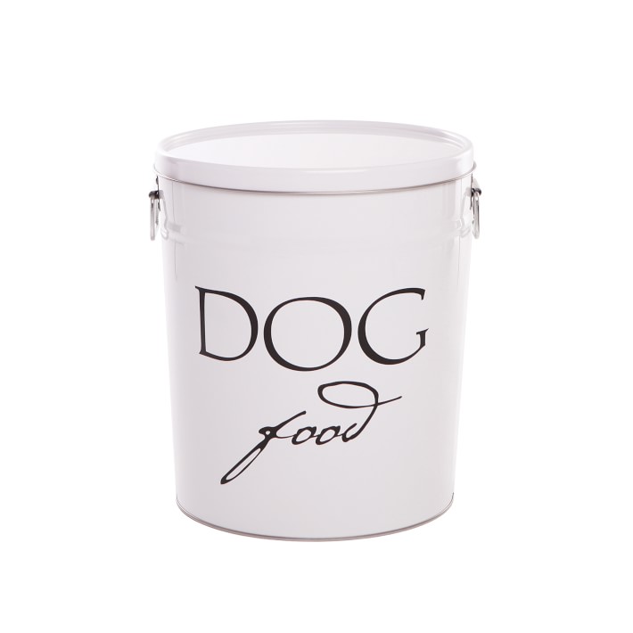 Harry Barker Classic Dog Food Storage, Medium, White