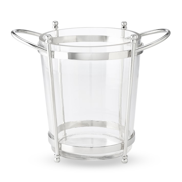 Stainless Steel & Glass Champagne Bucket