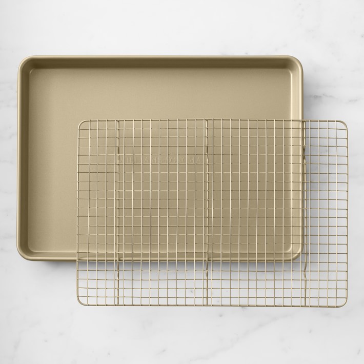 Goldtouch Pro Nonstick Non Corrugated Half Sheet with Cooling Rack