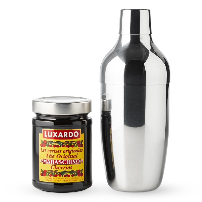 Luxardo Maraschino Cherries with Encore Double Wall Shaker