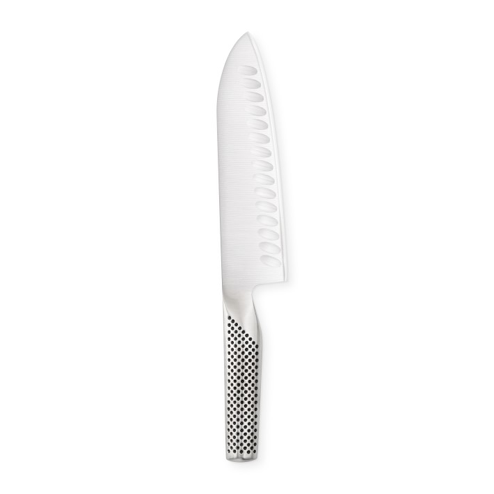 Global Classic Hollow-Ground Santoku Knife, 7"