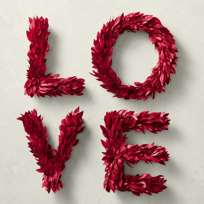 Valentine's Day Love Live Wreath