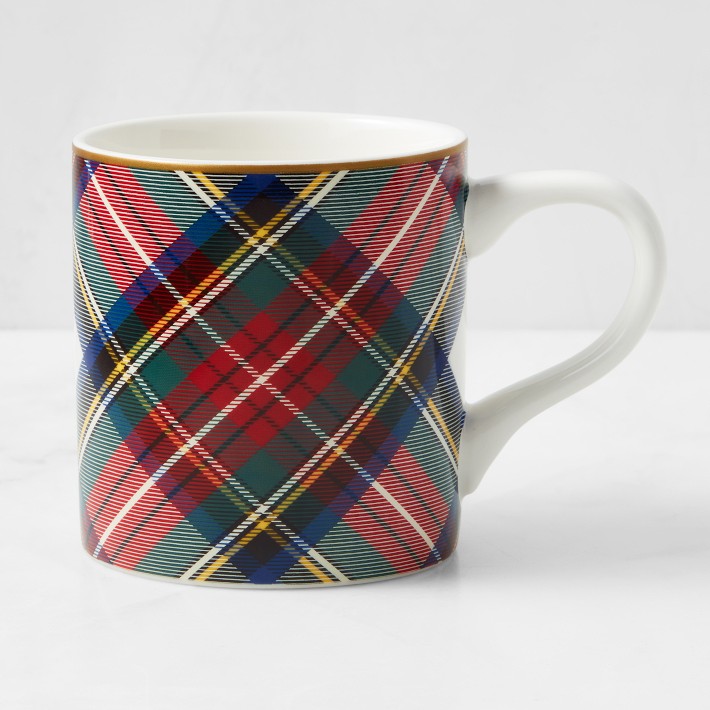 Tartan White Stewart Mugs