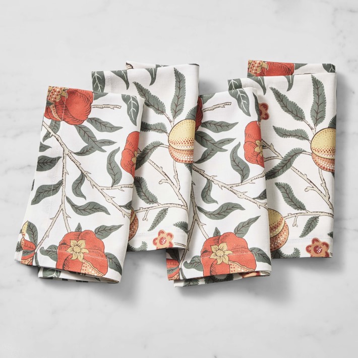 x Morris & Co. Golden Fruit Napkins, Set of 4