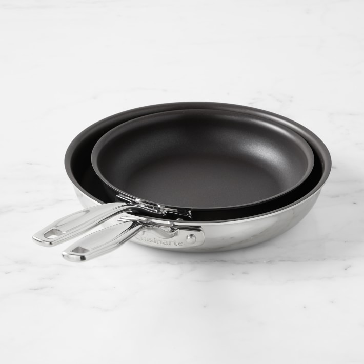 Cuisinart Custom-Clad 5-Ply Stainless-Steel Nonstick Fry Pan Set