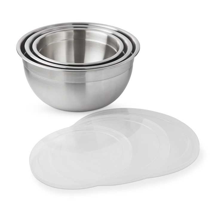Stainless Steel Mixing Bowls With Lid, Set Of 3