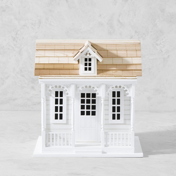 Orchard Cottage Birdhouse in White